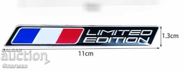 Auction New emblems France "Limited Edition" - 110 mm./15 mm Auction New emblems France "Limited Edition" - 110 mm./15 mm