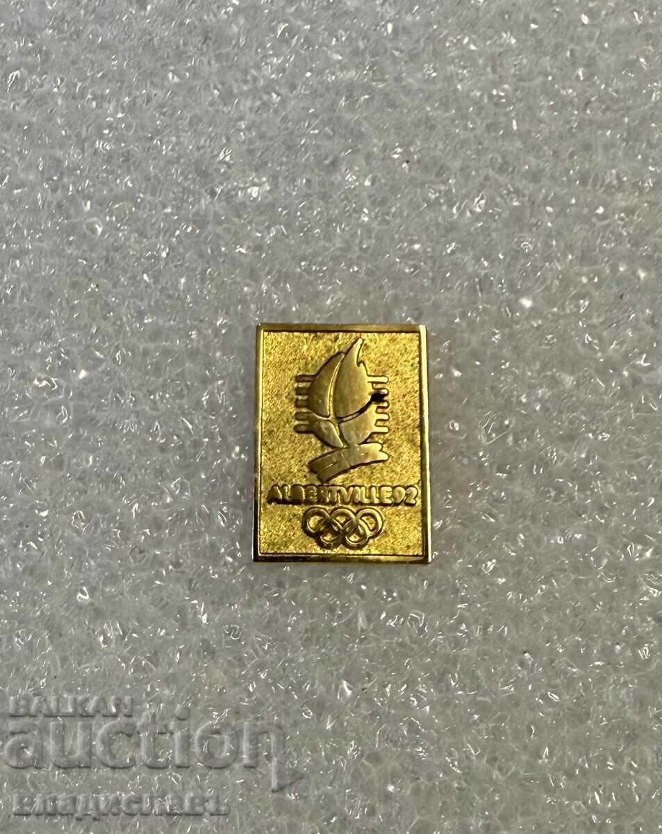 Insignă olimpică Albertville 1992 Franța