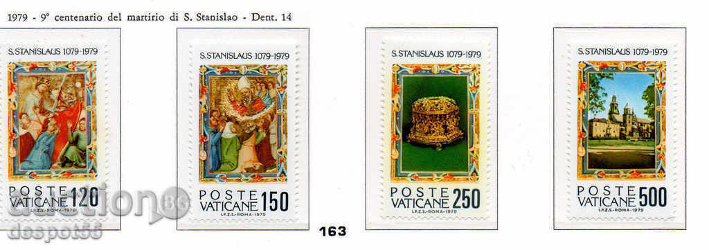 1979. Βατικανό. 9 β. μαρτύριο του Σαν Στανισλάο 1979. Βατικανό. 9 β. μαρτύριο του Σαν Στανισλάο