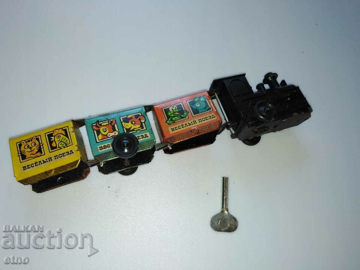 TREN DE JUCĂRIE URSS CU CHEIE, jucării - 6