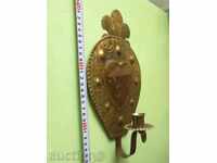 Suport lumânare bronz perete