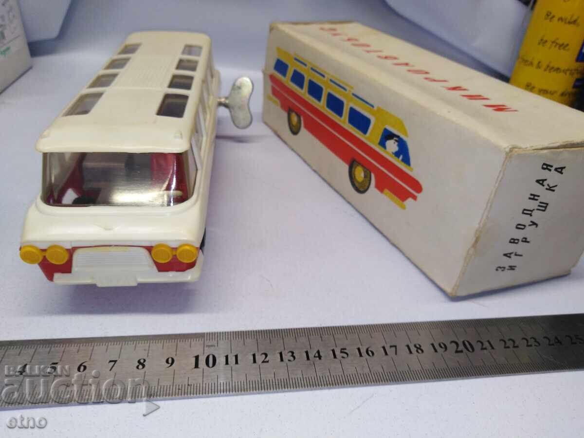 MICROBUZ, JUCĂRIE MECANICĂ URSS CU AMBALAJUL, jucării - 7