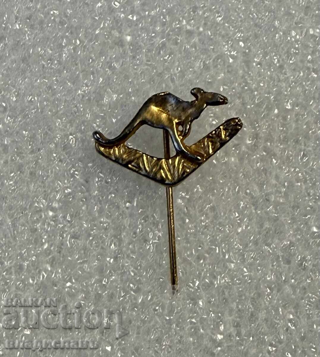 Veche insignă Australia Cangur Bumerang