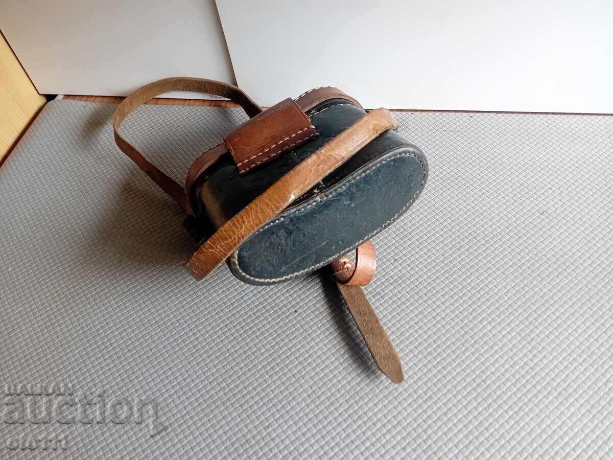 ΠΑΛΙΑ ΔΕΡΜΑΤΙΝΗ ΘΗΚΗ ΓΙΑ ΚΥΑΛΙΑ - 6