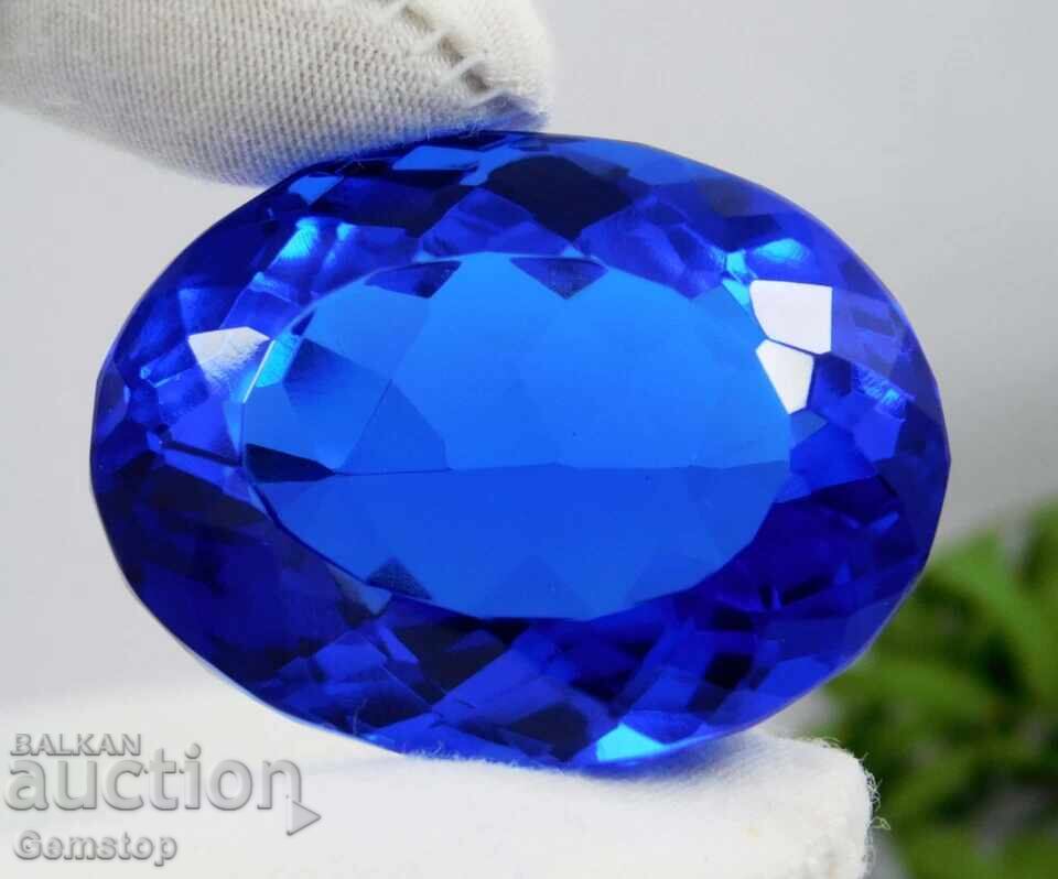 BZC! 146.85 καράτια φυσικό τανζανίτης οβάλ πιστοποιημένο OMGTL από 1 καράτι! - 5 BZC! 146.85 καράτια φυσικό τανζανίτης οβάλ πιστοποιημένο OMGTL από 1 καράτι! - 5