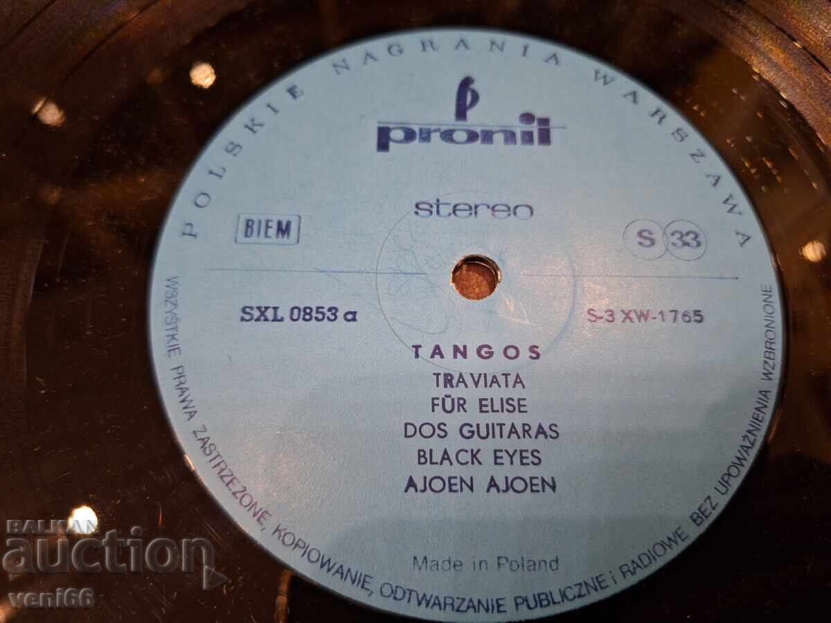 Licitație Disc de gramofon - Tangos Licitație Disc de gramofon - Tangos