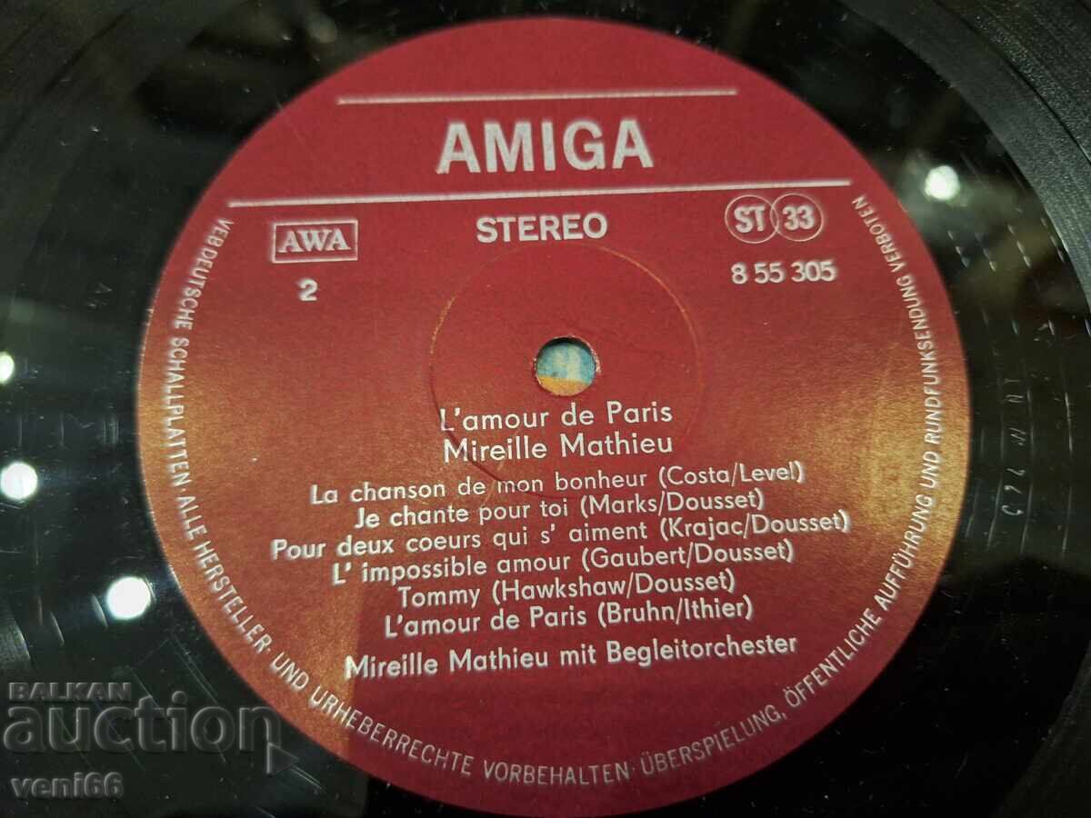 Licitație Disc de vinil - Mireille Mathieu