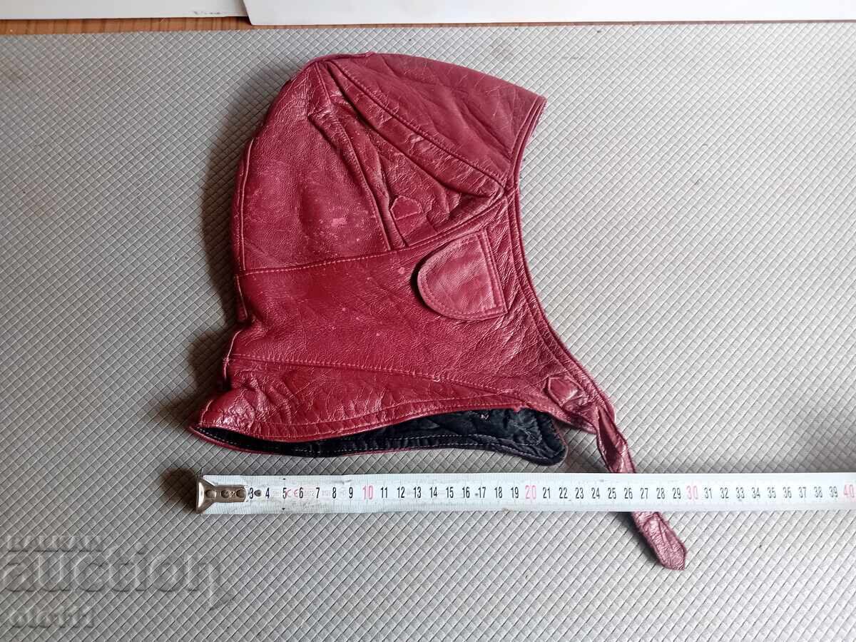 OLD MILITARY PARACHUTE BONNET, HELMET - WW2
