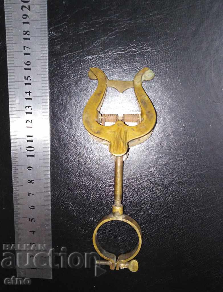 VECHI SUPORT DE BRONZ, CLEMĂ PENTRU PARTITURĂ - 6