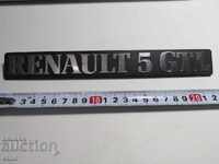 EMBLEMĂ AUTO RETRO "RENAULT 5 GTL"
