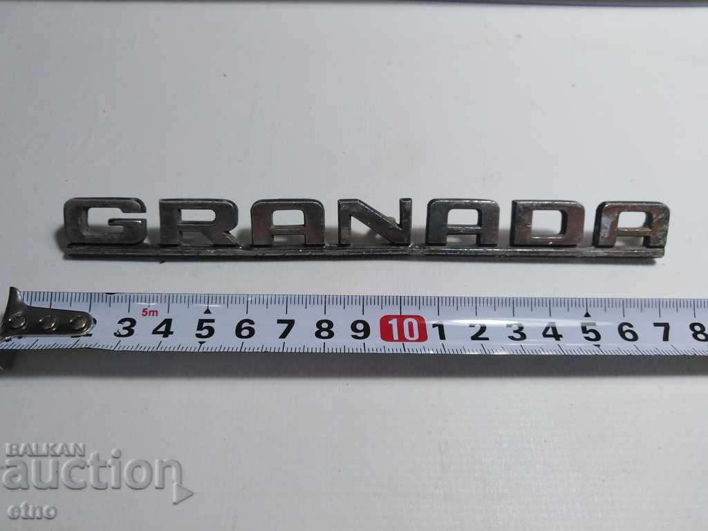 РЕТРО АВТОМОБИЛНА ЕМБЛЕМА "FORD GRANADA" ФОРД ГРАНАДА