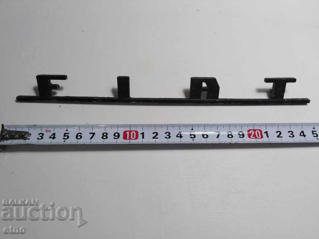 RETRO CAR EMBLEM "FIAT" FIAT RETRO CAR EMBLEM "FIAT" FIAT
