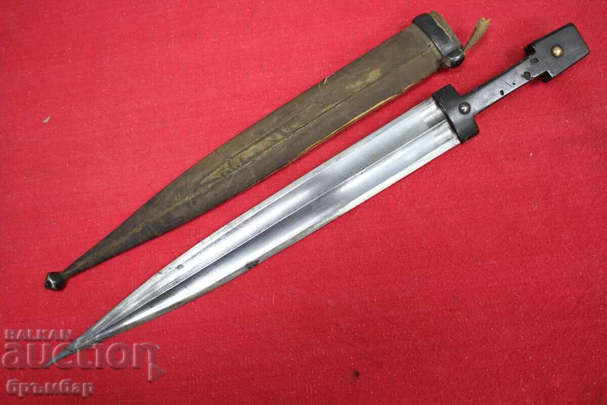 Αυθεντικό ρωσικό αυτοκρατορικό μαχαίρι στιλέτο λεπίδα λαβή κέρατο κόκκοι - 5