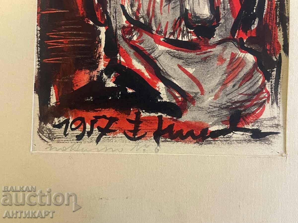 3 desene acuarelă și tuș de Nikolai Nikov Nicheto - 6