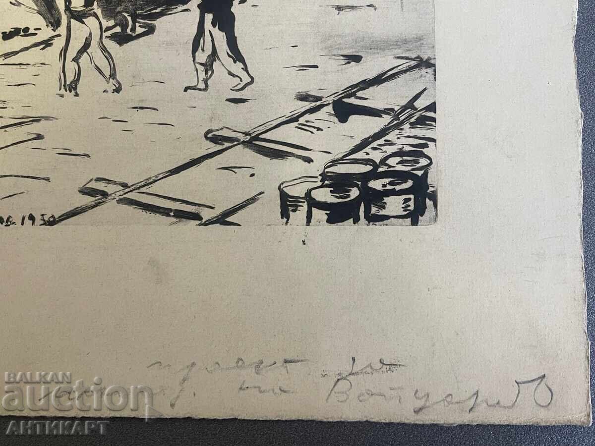 3 desene acuarelă și tuș de Nikolai Nikov Nicheto - 7