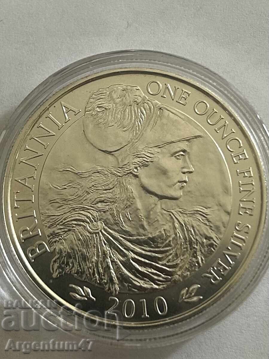 Auction  SILVER 1 OZ 2010 BRITANNIA