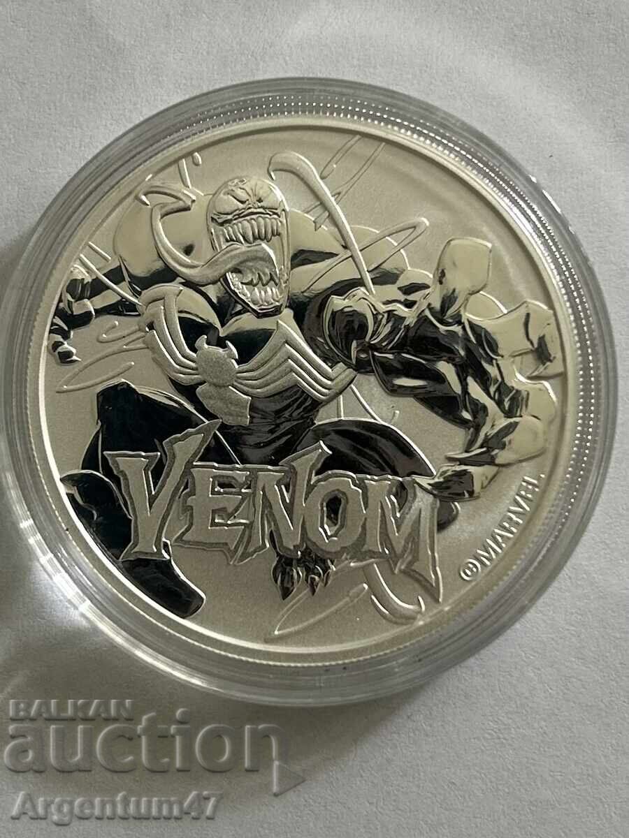 Аукцион СРЕБРО 1 OZ 2020 ТУВАЛУ - MARVEL ВЕНЪМ Аукцион СРЕБРО 1 OZ 2020 ТУВАЛУ - MARVEL ВЕНЪМ