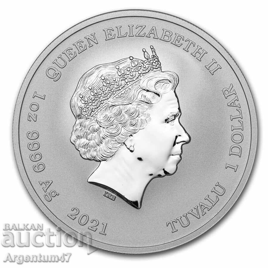 SILVER 1 OZ 2021 TUVALU - MARVEL WEREWOLF with price € 118.99 | 232.72 BGN SILVER 1 OZ 2021 TUVALU - MARVEL WEREWOLF with price € 118.99 | 232.72 BGN