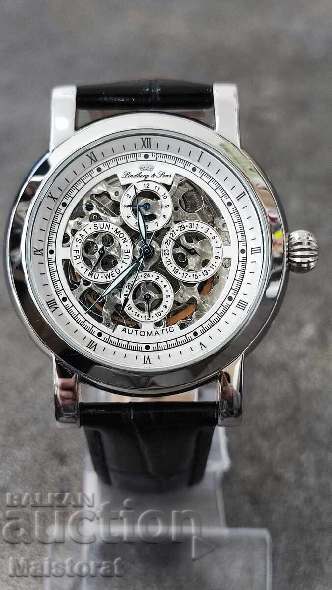 Ceas Lindberg & Sons schelet B.Z.C Ceas Lindberg & Sons schelet B.Z.C