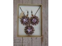 Колие и обици ръчна изработка