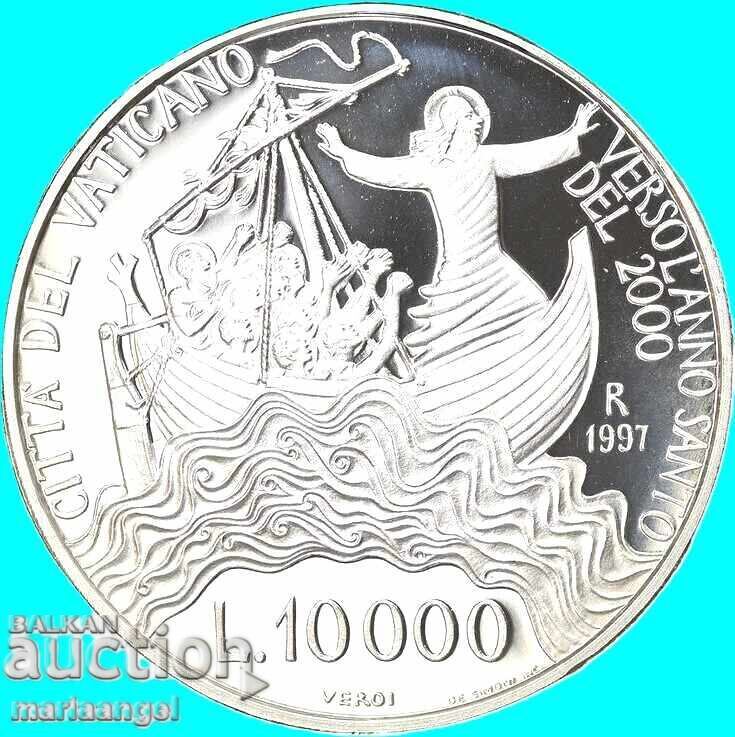 Δημοπρασία 10000 Λίρες 1997 Βατικανό PROOF UNC κάψουλα ασήμι