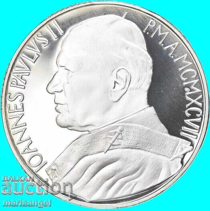 10000 Lire 1997 Vatican PROOF UNC capsulă argint - 6