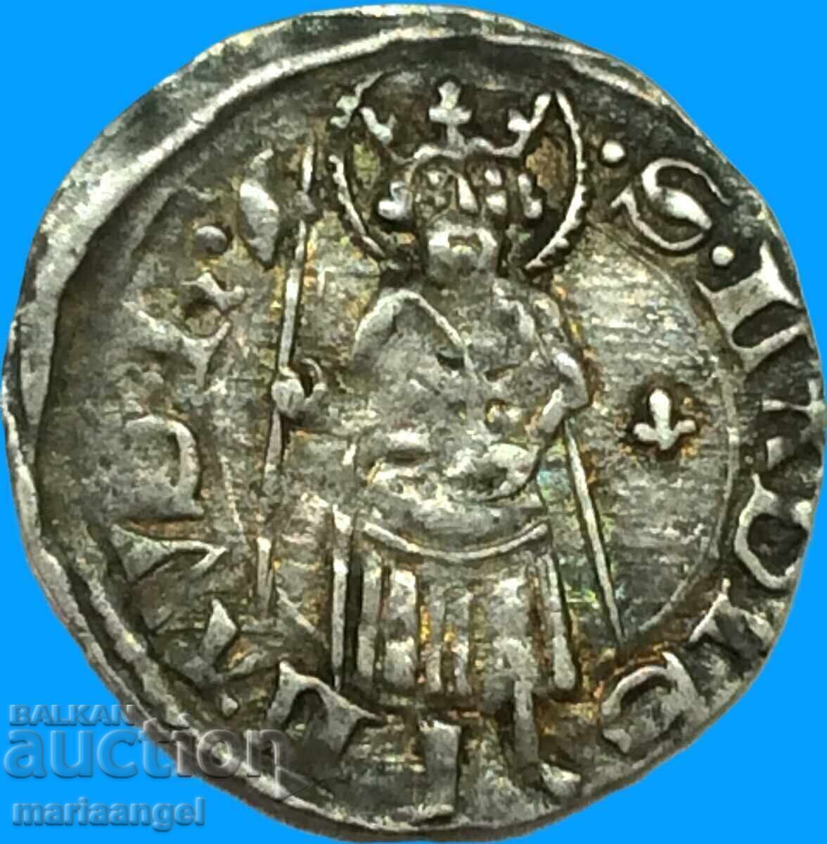 Ουγγαρία 1 δηνάριο Louis I ασήμι - μικρό και σπάνιο - 7