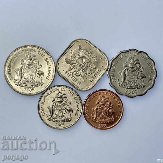 Lot monede Bahamas 2005 UNC cu preț € 7.00 | 13.69 BGN