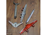 ЛОТ СТАРИ МЕТАЛНИ ИГРАЧКИ ЗА ЧАСТИ САМОЛЕТ,КРИЛА