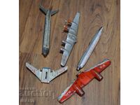 LOT DE JUCĂRII VECHI DIN METAL PENTRU PIESE AVION, ARIPI