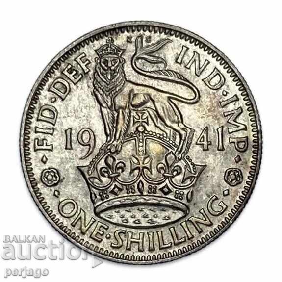 Argint 1 Shilling UK 1941 S32