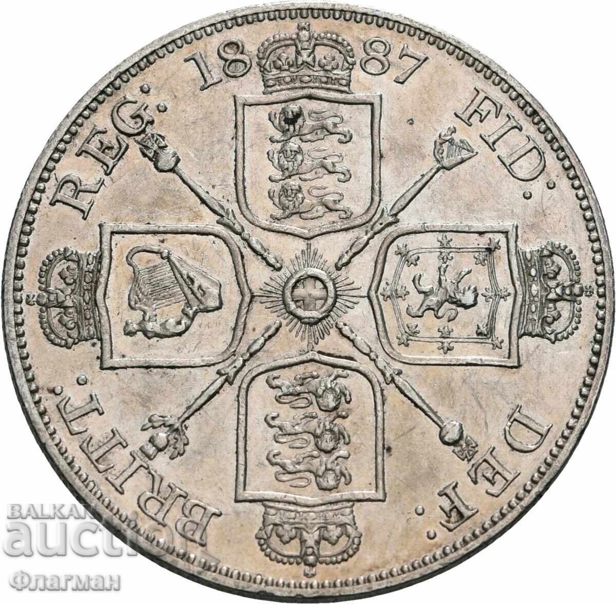 UK 1 Double Florin 1787 Victoria UNC with price € 380.00 | 743.22 BGN