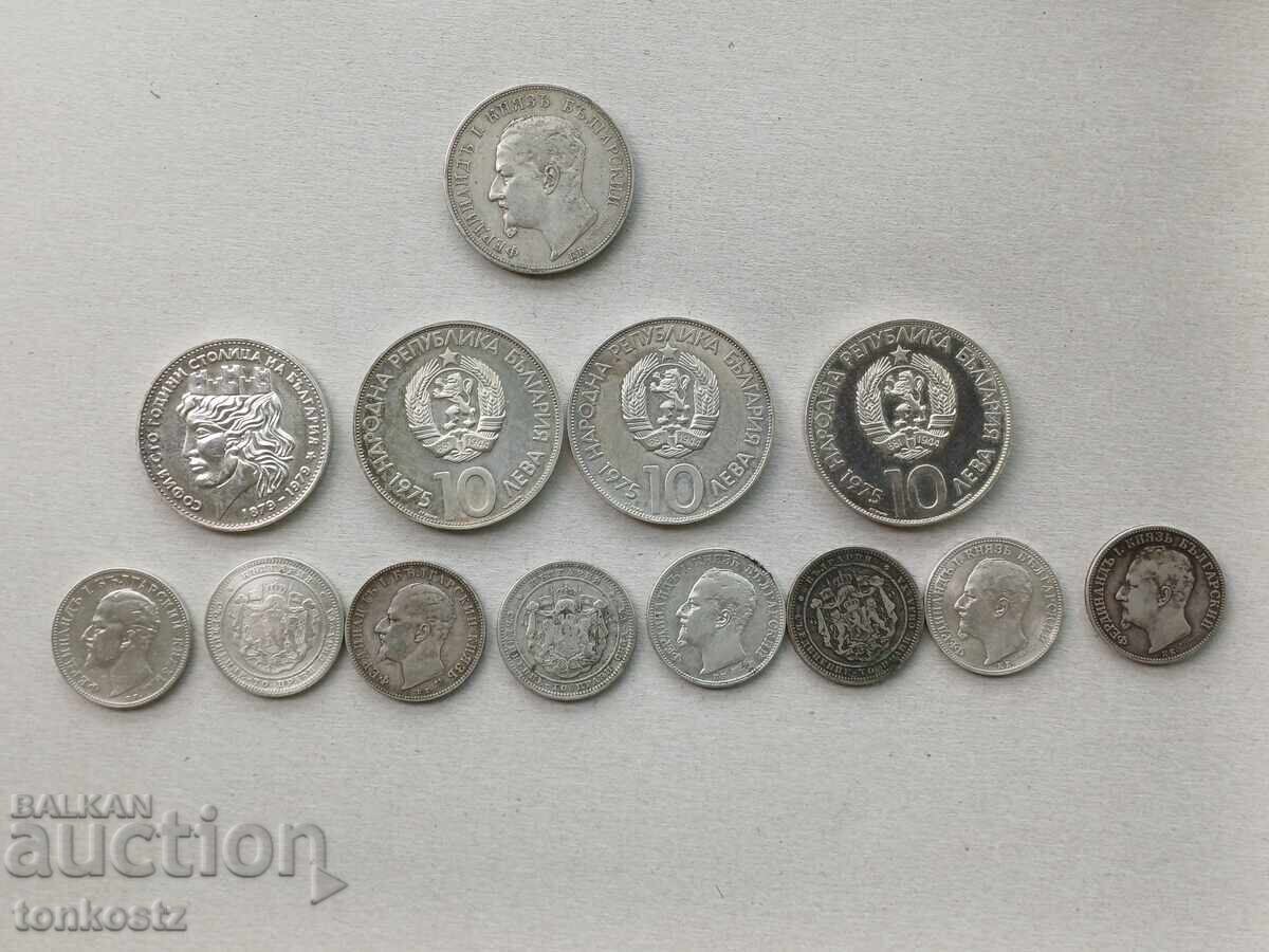 13 ασημένια νομίσματα με τιμή € 480.00 | 938.80 BGN 13 ασημένια νομίσματα με τιμή € 480.00 | 938.80 BGN