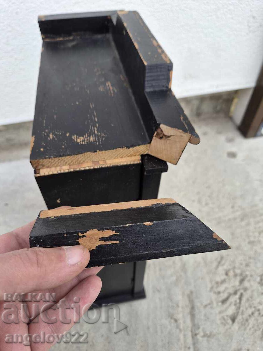 Veche cutie din lemn pentru ceas de perete!!! - 6