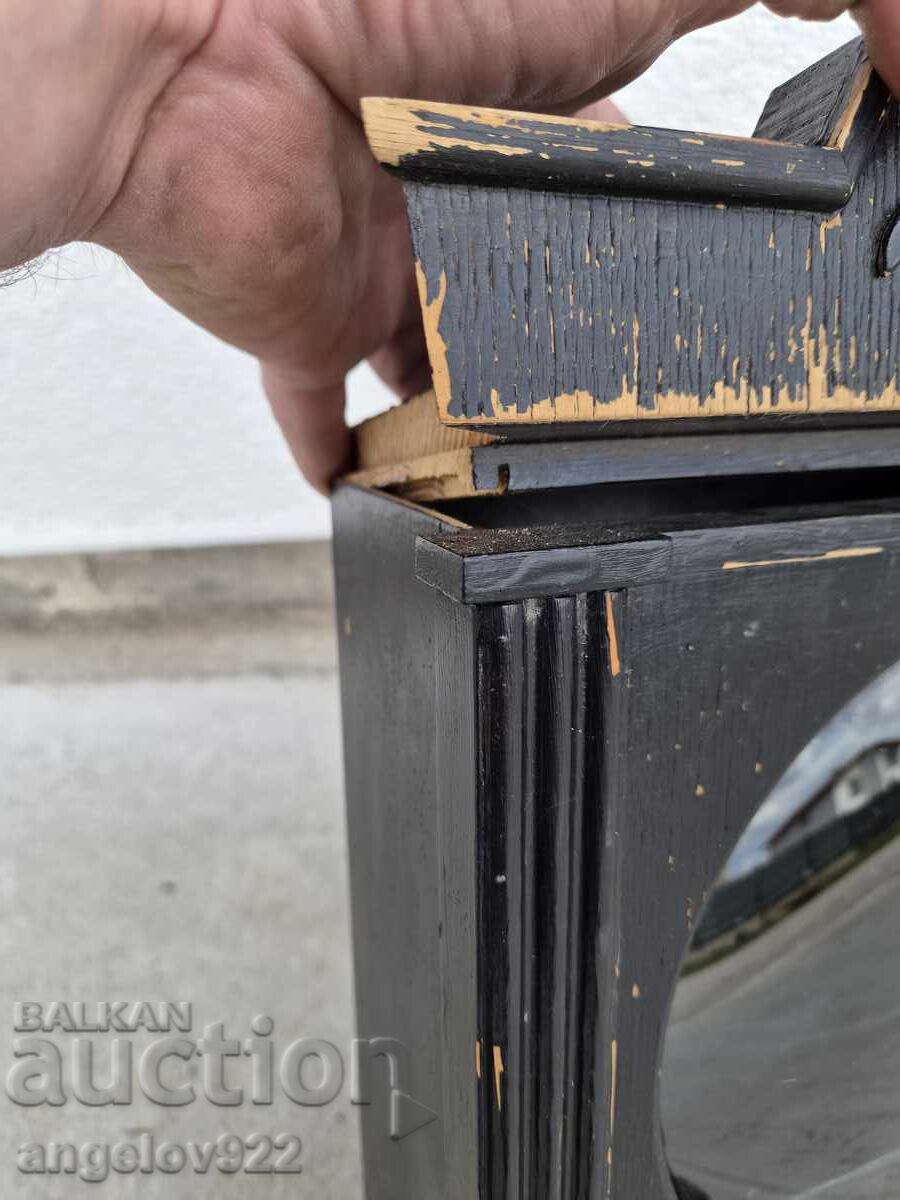 Veche cutie din lemn pentru ceas de perete!!! - 7