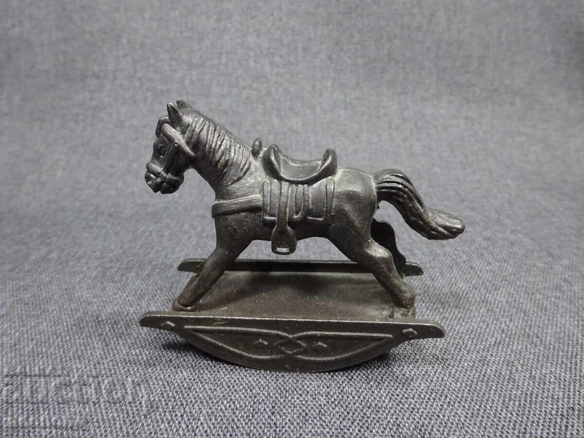 OLD RETRO METAL SHARPENER ROCKING HORSE HONG KONG with price € 10.00 | 19.56 BGN