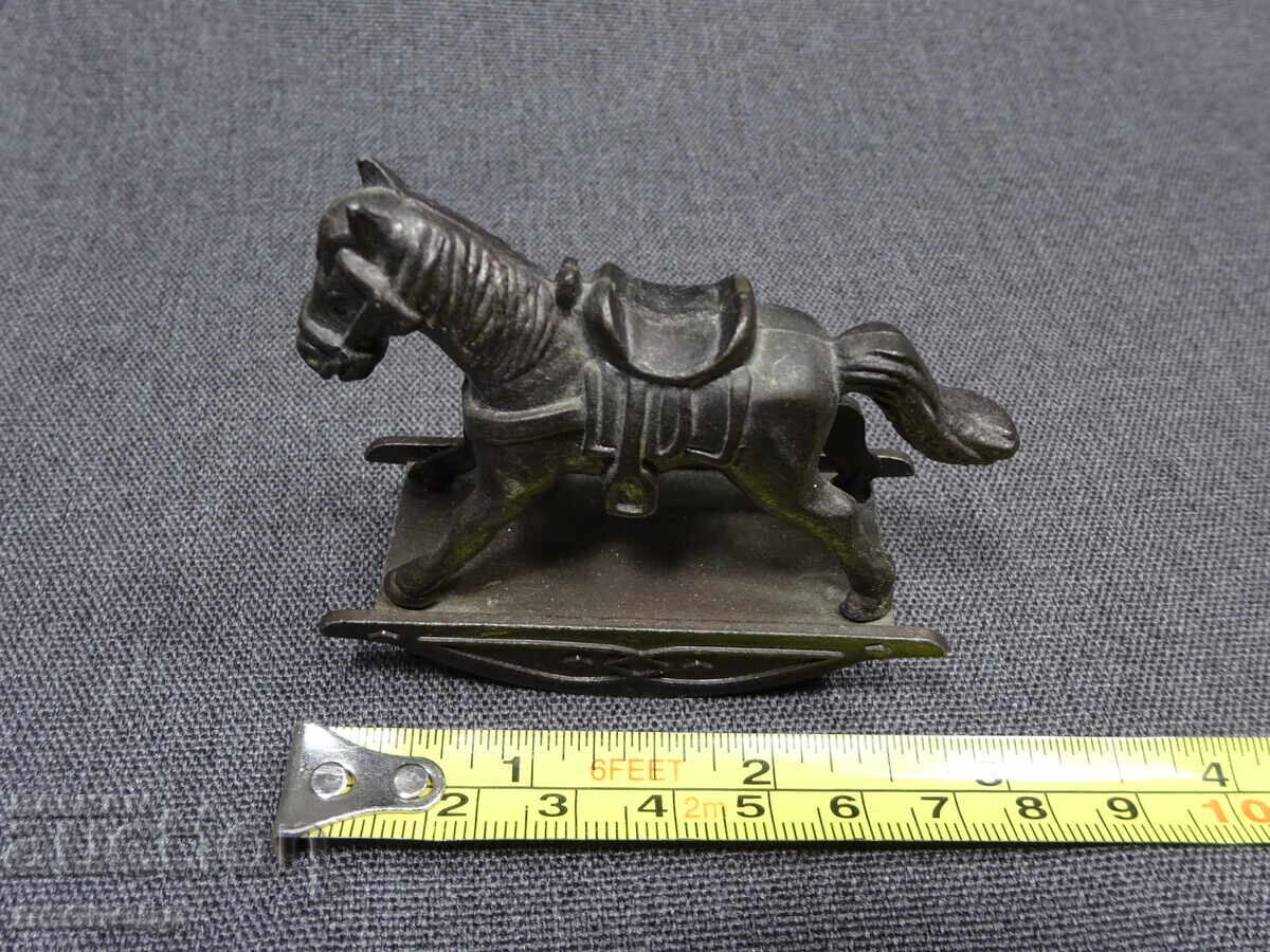 OLD RETRO METAL SHARPENER ROCKING HORSE HONG KONG - 7