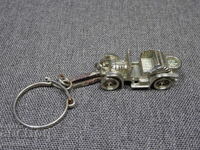 OLD RETRO USSR METAL KEYCHAIN RETRO CAR