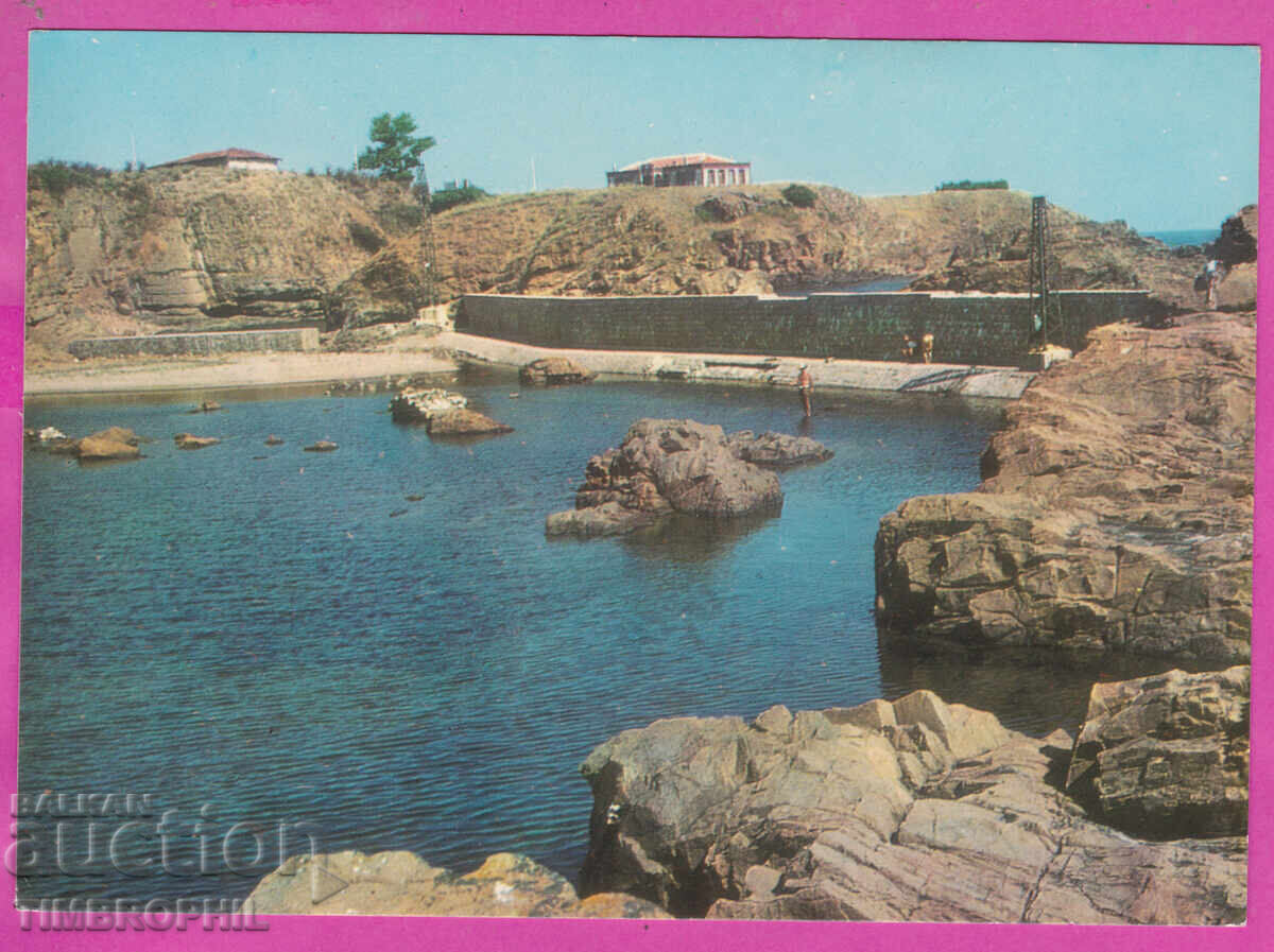 Licitație 324000 / Ahtopol /Burgas/ 1968 vedere Bulgaria carte poștală