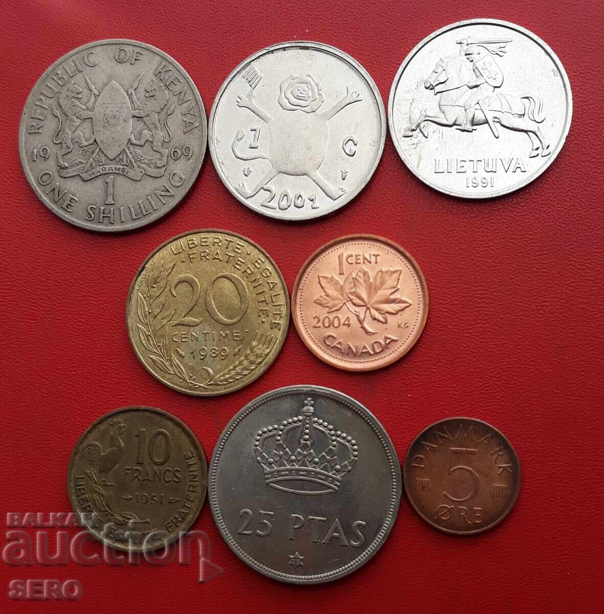 Смесен лот от 8 монети Смесен лот от 8 монети