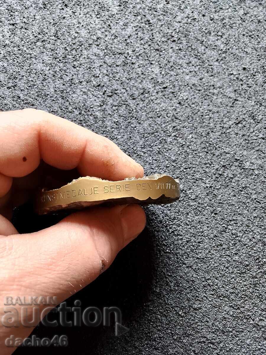 Μεγάλο επιτραπέζιο μετάλλιο οργίου σάουνας Φινλανδία 1977 - 6