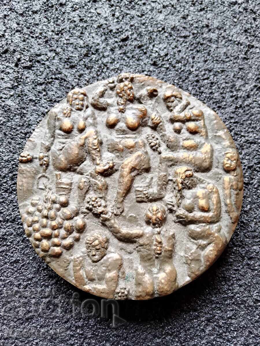 Μεγάλο επιτραπέζιο μετάλλιο οργίου σάουνας Φινλανδία 1977