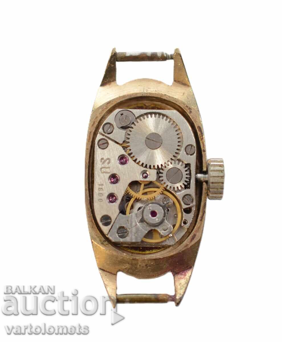 Ceas damă LUCH URSS placat cu aur AU 5 - funcționează cu preț € 9.00 | 17.60 BGN