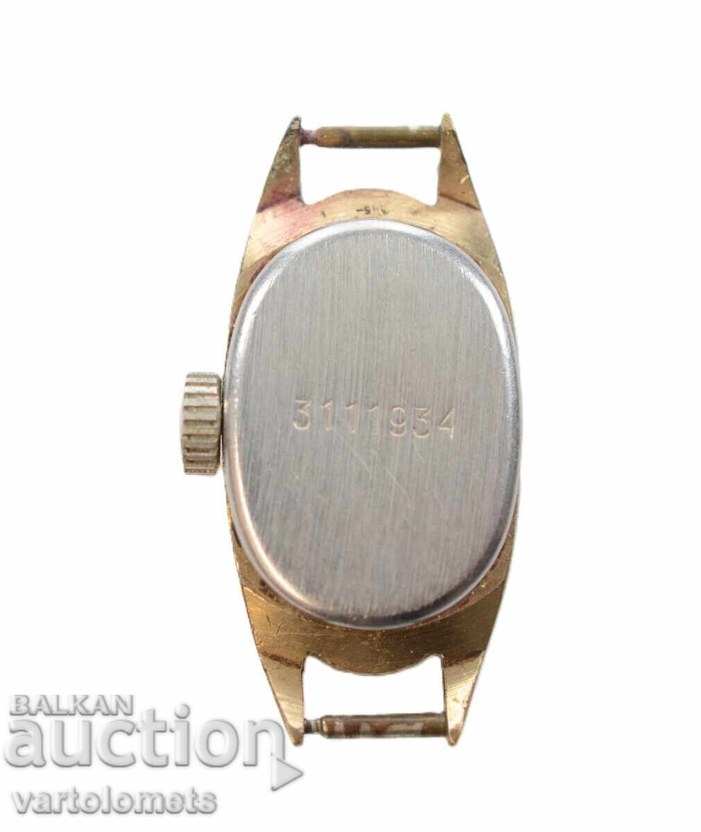 Licitație Ceas damă LUCH URSS placat cu aur AU 5 - funcționează