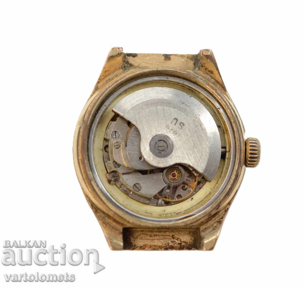 Licitație Ceas de damă POLJOT URSS placat cu aur AU 5 - nu funcționează