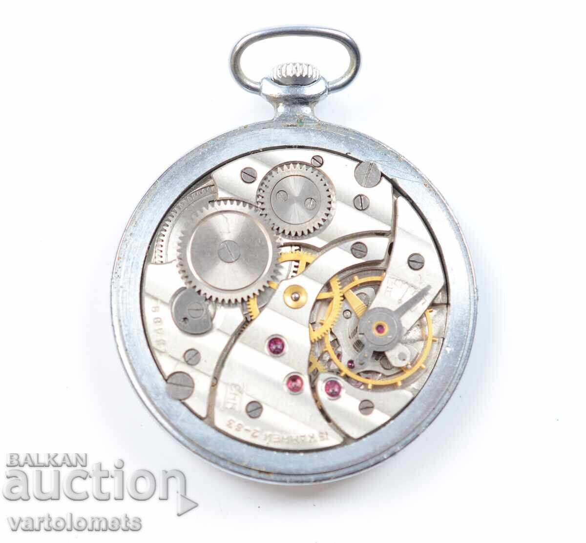 Licitație Ceas de buzunar MOLNIJA MOLNIJA URSS 15 Jewels - funcționează