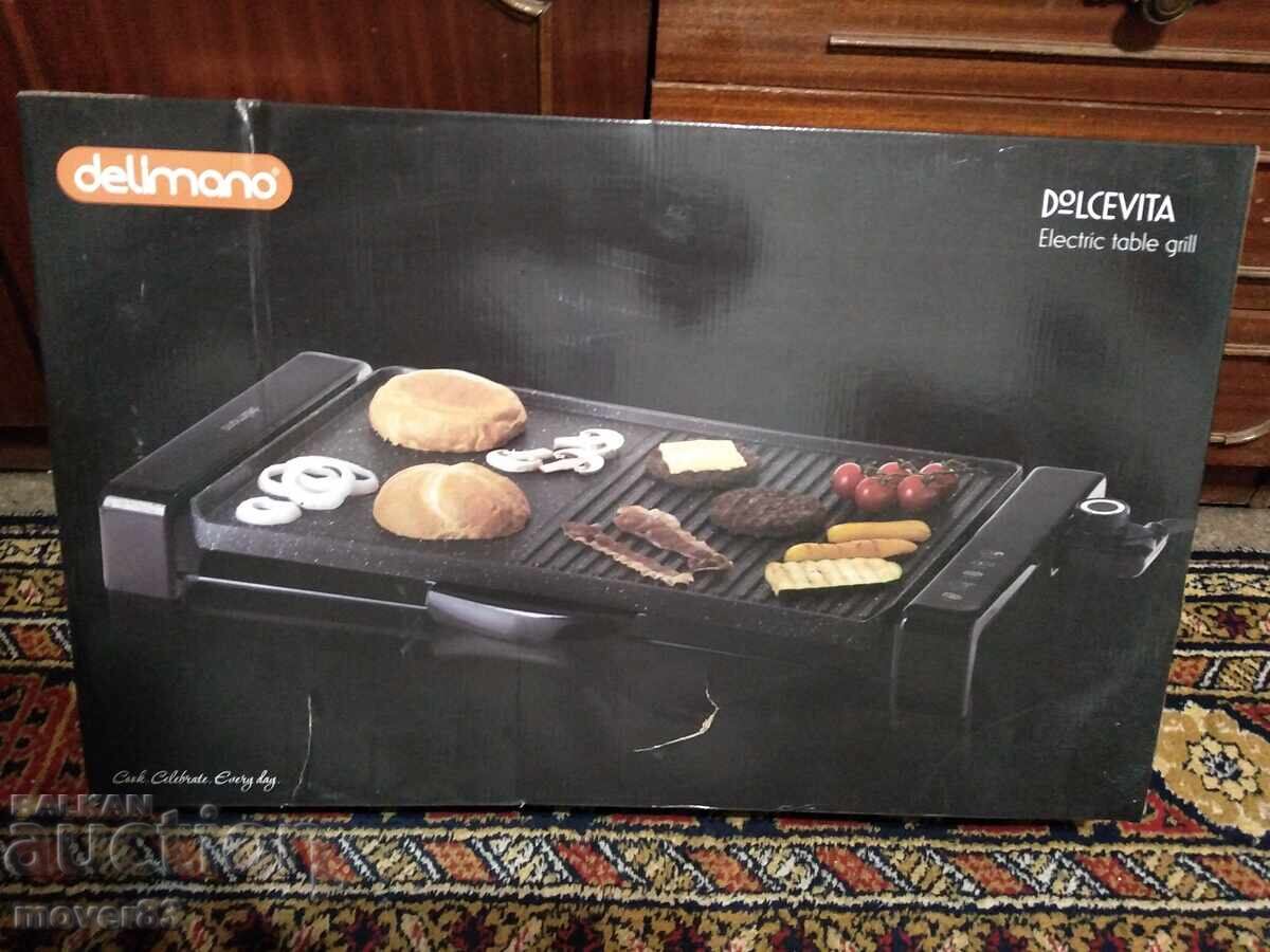 Електрически грил"Delimano Dolce Vita". Нов Електрически грил"Delimano Dolce Vita". Нов