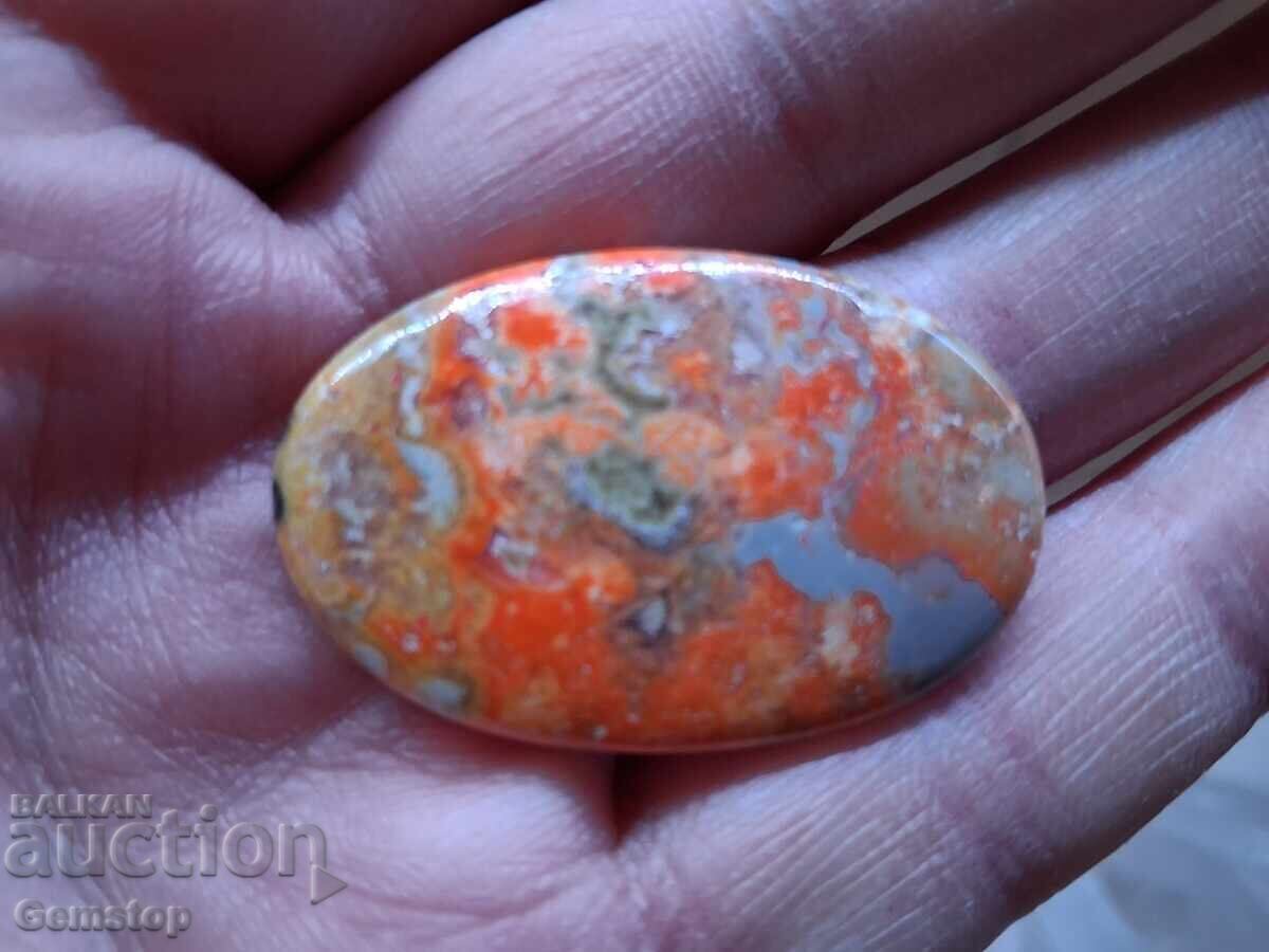 Δημοπρασία BZC! 30.60 καράτια φυσικό bumble bee ίασπις οβάλ 1ης ποιότητας!