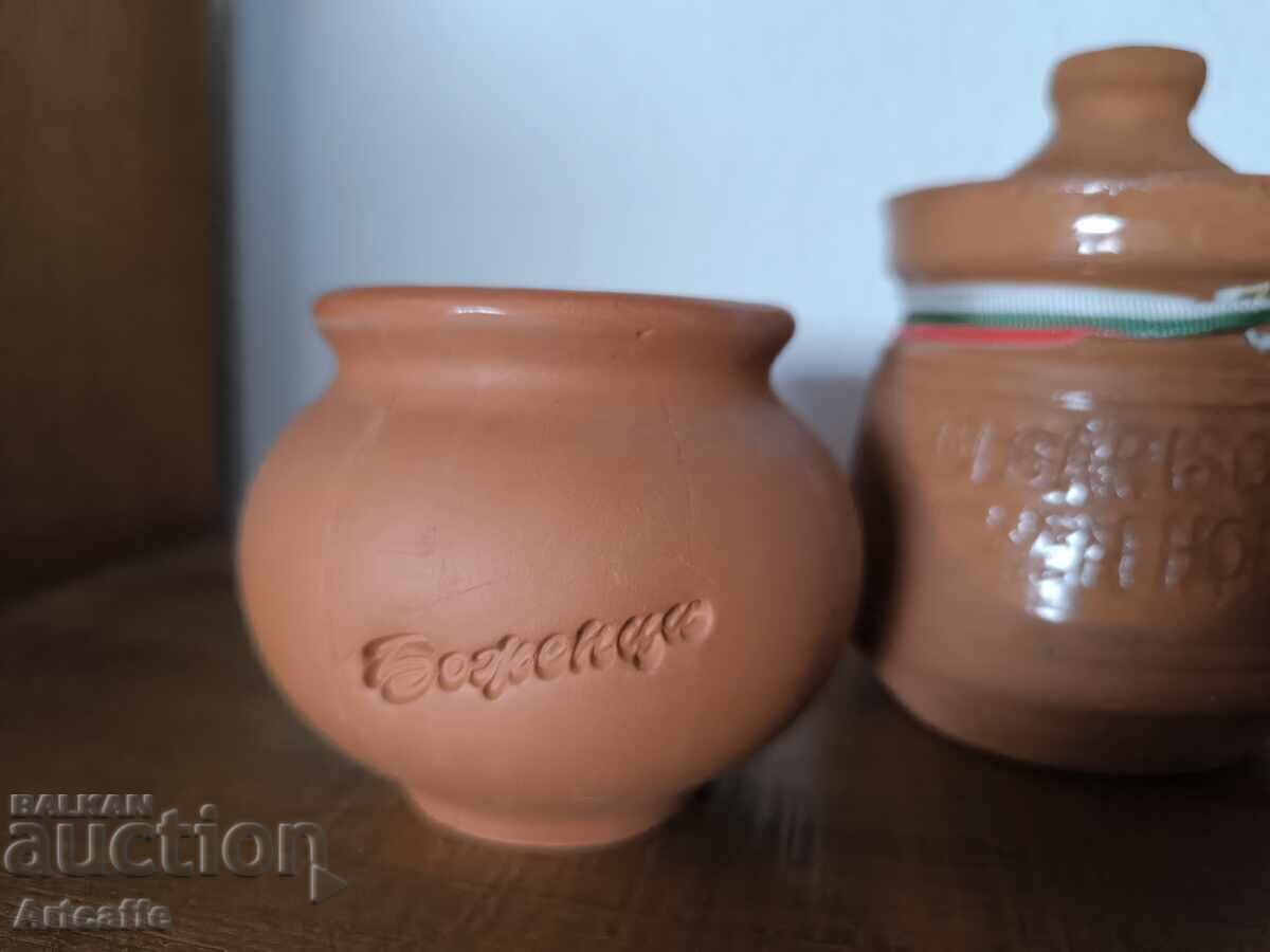 Household pots for honey and yogurt (3 pieces) - 6 Household pots for honey and yogurt (3 pieces) - 6
