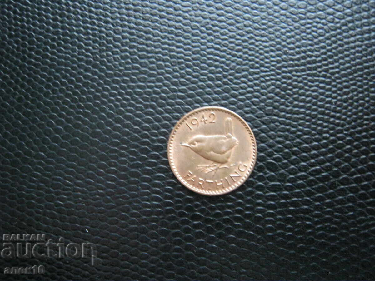 Велокобритания фартинг 1942 н Велокобритания фартинг 1942 н